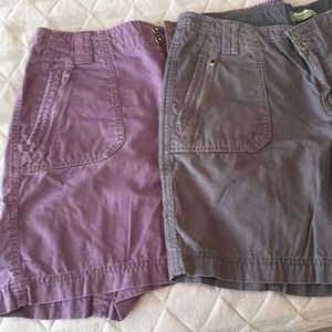 2-pairs of Eddie Bauer Blakely (Curvy) Fit shorts